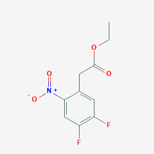 molecular formula C10H9F2NO4 B1413124 Ethyl 4,5-difluoro-2-nitrophenylacetate CAS No. 1803827-82-8