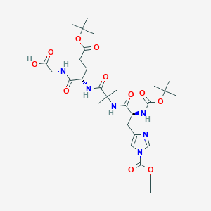 molecular formula C31H50N6O11 B14131249 Boc-His(Boc)-Aib-Glu(O-tBu)-Gly-OH 