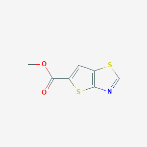 molecular formula C7H5NO2S2 B1413129 Methyl thieno[2,3-d][1,3]thiazole-5-carboxylate CAS No. 1909316-58-0