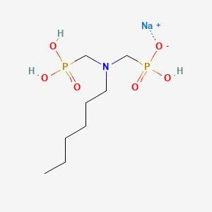 Phosphonic acid, [(hexylimino)bis(methylene)]bis-, sodium salt