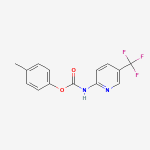 molecular formula C14H11F3N2O2 B1413131 4-Methylphenyl 5-(trifluoromethyl)-pyridin-2-ylcarbamate CAS No. 1989954-33-7