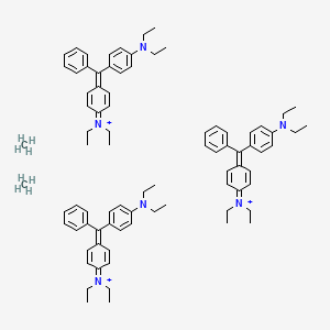 molecular formula C83H107N6+3 B14131312 [4-[[4-(diethylamino)phenyl]-phenylmethylidene]cyclohexa-2,5-dien-1-ylidene]-diethylazanium;methane CAS No. 68334-64-5