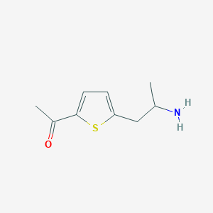 1-[5-(2-Aminopropyl)thiophen-2-yl]ethan-1-one