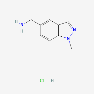 molecular formula C9H12ClN3 B1413137 (1-Methyl-1H-indazol-5-yl)methanamine hydrochloride CAS No. 1956369-81-5