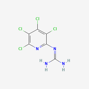 molecular formula C6H4Cl4N4 B14131390 N''-(3,4,5,6-Tetrachloropyridin-2-yl)guanidine CAS No. 33984-54-2