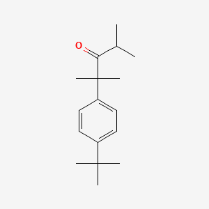 molecular formula C17H26O B14131394 2,4-Dimethyl-2-(4-tert-butylphenyl)-3-pentanone 