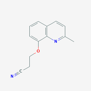 3-[(2-Methylquinolin-8-yl)oxy]propanenitrile