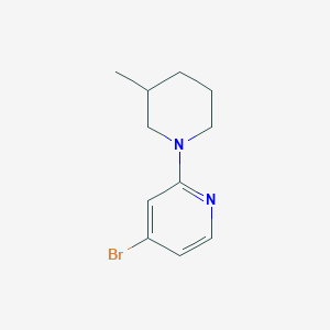 molecular formula C11H15BrN2 B14131410 4-Bromo-2-(3-methylpiperidin-1-yl)pyridine CAS No. 1142194-43-1