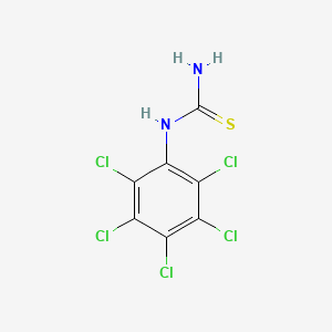 molecular formula C7H3Cl5N2S B14131423 (2,3,4,5,6-Pentachlorophenyl)thiourea 