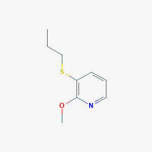 molecular formula C9H13NOS B14131427 2-Methoxy-3-(propylthio)pyridine CAS No. 219715-35-2