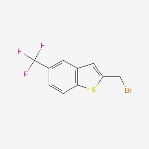 molecular formula C10H6BrF3S B1413144 2-Bromomethyl-5-trifluoromethyl-benzo[b]thiophene CAS No. 1858256-40-2