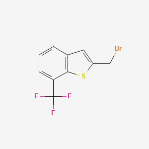molecular formula C10H6BrF3S B1413145 2-溴甲基-7-三氟甲基-苯并[b]噻吩 CAS No. 1858242-05-3