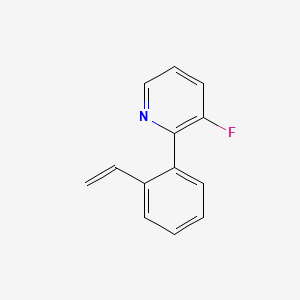 molecular formula C13H10FN B14131472 3-Fluoro-2-(2-vinylphenyl)pyridine 