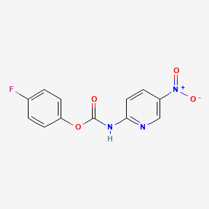 molecular formula C12H8FN3O4 B1413153 4-Fluorophenyl 5-nitropyridin-2-ylcarbamate CAS No. 1993309-84-4