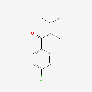 molecular formula C12H15ClO B14131562 1-(4-Chlorophenyl)-2,3-dimethylbutan-1-one 