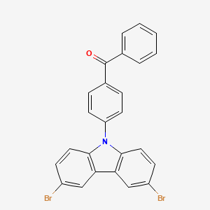 molecular formula C25H15Br2NO B14131582 9-(4-benzoylphenyl)-3,6-dibromo-9H-carbazole 