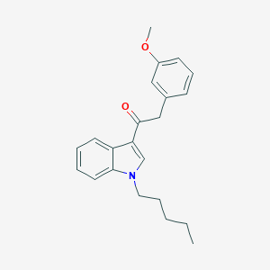 molecular formula C22H25NO2 B141316 2-(3-甲氧基苯基)-1-(1-戊基-1H-吲哚-3-基)乙酮 CAS No. 864445-45-4