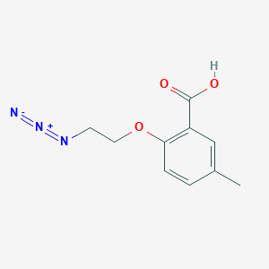 molecular formula C10H11N3O3 B1413165 2-(2-Azidoethoxy)-5-methylbenzoic acid CAS No. 2096985-51-0