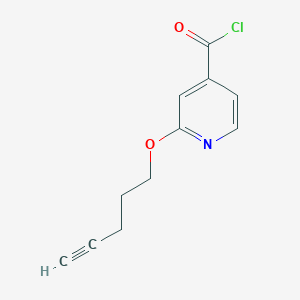 2-(Pent-4-ynyloxy)isonicotinoyl chloride