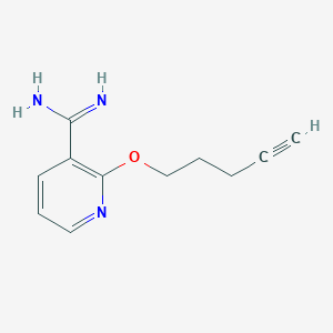 2-(Pent-4-ynyloxy)pyridine-3-carboximidamide