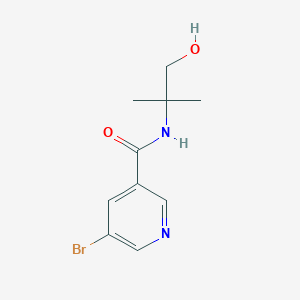 5-bromo-N-(1-hydroxy-2-methylpropan-2-yl)pyridine-3-carboxamide