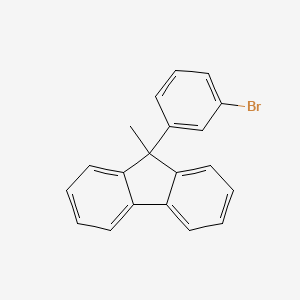 molecular formula C20H15Br B14131698 9-(3-Bromophenyl)-9-methyl-9H-fluorene 