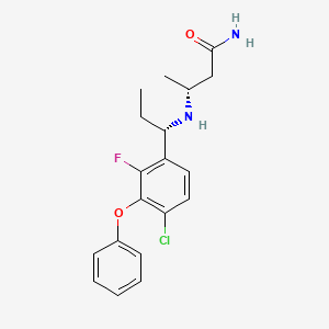 ButanaMide, 3-[[(1S)-1-(4-chloro-2-fluoro-3-phenoxyphenyl)propyl]aMino]-, (3R)-