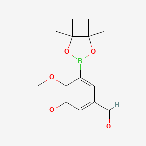 3,4-Dimethoxy-5-(4,4,5,5-tetramethyl-1,3,2-dioxaborolan-2-yl)benzaldehyde