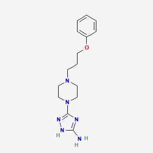 3-[4-(3-phenoxypropyl)piperazin-1-yl]-1H-1,2,4-triazol-5-amine