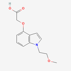 molecular formula C13H15NO4 B1413177 {[1-(2-methoxyethyl)-1H-indol-4-yl]oxy}acetic acid CAS No. 2108442-33-5