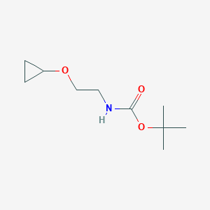 molecular formula C10H19NO3 B1413179 tert-Butyl N-(2-cyclopropoxyethyl)carbamate CAS No. 1935340-77-4