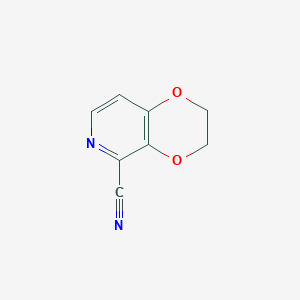 2,3-Dihydro-[1,4]dioxino-[2,3-c]pyridine-5-carbonitrile