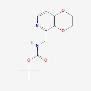 tert-Butyl ((2,3-dihydro-[1,4]dioxino-[2,3-c]pyridin-5-yl)methyl)carbamate
