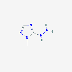 molecular formula C3H7N5 B1413203 5-肼基-1-甲基-1H-1,2,4-三唑 CAS No. 1850879-66-1