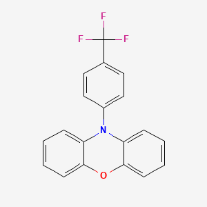 molecular formula C19H12F3NO B14132089 10-[4-(Trifluoromethyl)phenyl]-10H-phenoxazine 