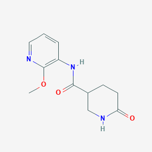 molecular formula C12H15N3O3 B14132096 N-(2-methoxypyridin-3-yl)-6-oxopiperidine-3-carboxamide 