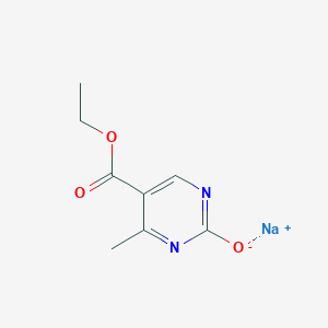 molecular formula C8H9N2NaO3 B1413210 Sodium 5-ethoxycarbonyl-4-methyl-pyrimidin-2-olate CAS No. 188781-05-7
