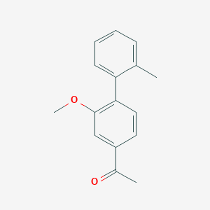 molecular formula C16H16O2 B14132149 1-(3-Methoxy-4-(2-methylphenyl)phenyl)ethanone 