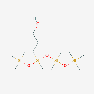 molecular formula C12H34O4Si4 B14132167 3-[[Dimethyl(trimethylsilyloxy)silyl]oxy-methyl-trimethylsilyloxysilyl]propan-1-ol CAS No. 102782-61-6