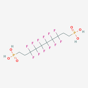 (3,3,4,4,5,5,6,6,7,7,8,8-dodecafluoro-10-phosphonodecyl)phosphonic acid