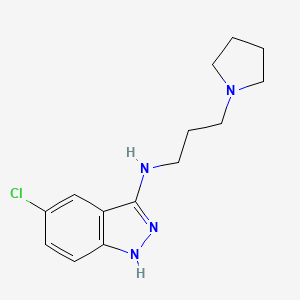 5-Chloro-N-[3-(pyrrolidin-1-yl)propyl]-1H-indazol-3-amine