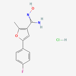 5-(4-Fluoro-phenyl)-N-hydroxy-2-methyl-furan-3-carboxamidine; hydrochloride