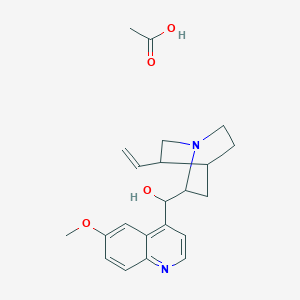 Acetic acid;(5-ethenyl-1-azabicyclo[2.2.2]octan-2-yl)-(6-methoxyquinolin-4-yl)methanol