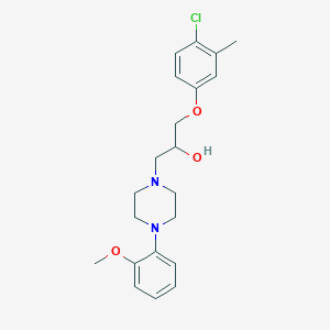 1-(4-Chloro-3-methylphenoxy)-3-[4-(2-methoxyphenyl)piperazin-1-yl]propan-2-ol