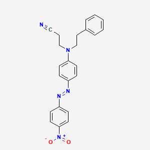 3-[[4-[2-(4-Nitrophenyl)diazenyl]phenyl](2-phenylethyl)amino]propanenitrile