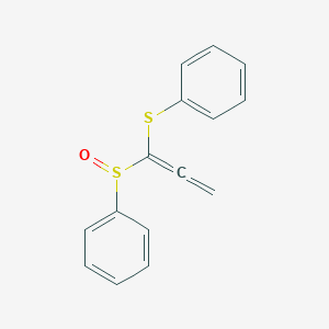 {[1-(Benzenesulfinyl)propadienyl]sulfanyl}benzene