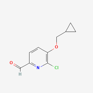 6-Chloro-5-cyclopropylmethoxypyridine-2-carbaldehyde