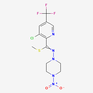 (E/Z)-methyl 4-(3-chloro-5-(trifluoromethyl)pyridin-2-yl)-N-nitropiperazine-1-carbimidothioate