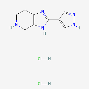 2-(1H-Pyrazol-4-yl)-4,5,6,7-tetrahydro-1H-imidazo[4,5-c]pyridine dihydrochloride