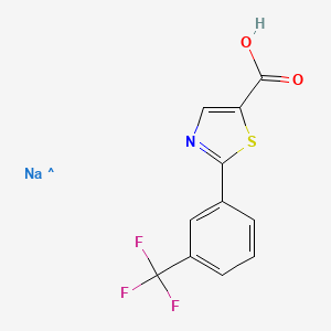 molecular formula C11H6F3NNaO2S B1413234 Sodium 2-(3-trifluoromethyl-phenyl)-thiazole-5-carboxylic acid CAS No. 2203016-81-1